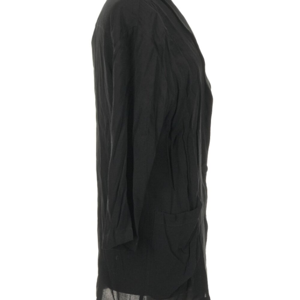 Silence & Noise Black Sheer Blazer Lightweight Open Front Jacket S - Picture 5 of 6